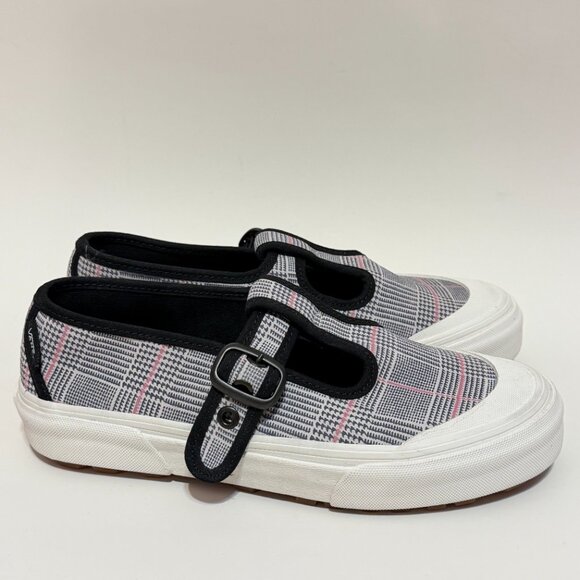 Vans Style 93 Gray Plaid Buckle Mary Jane Shoes Women's Size 6.5, Men's Size 5 - Picture 4 of 7